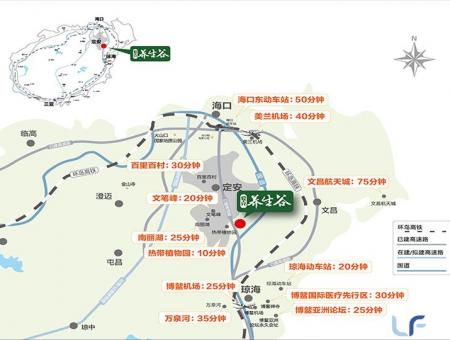爱克·养生谷交通图