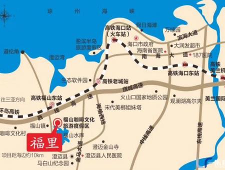 海南福里交通图