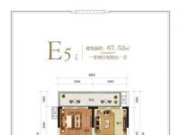 天九养生文化城67.52㎡户型图