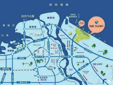鲁能海蓝椰风交通图