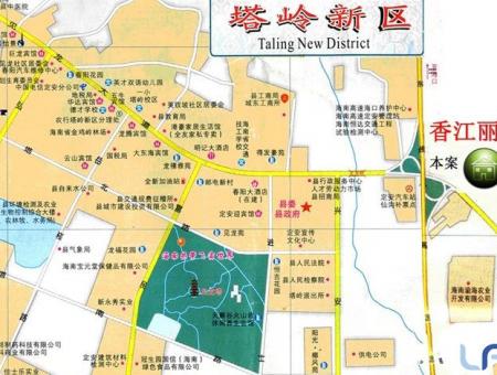 香江丽景交通图