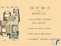 香江丽景75㎡户型图