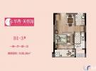 华西芙蓉海38.36㎡户型图