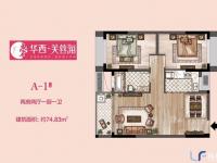 华西芙蓉海74.83㎡户型图