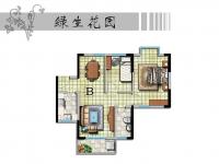 盈滨绿生花园74.64㎡户型图