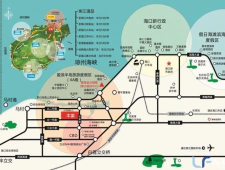 珠江澄品交通图