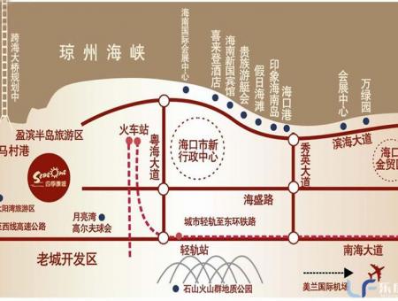 四季康城一期交通图