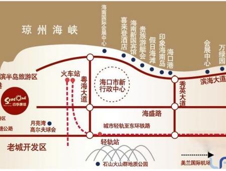 四季康城三期荣和新城交通图