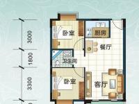 得发江语星城70.91㎡户型图