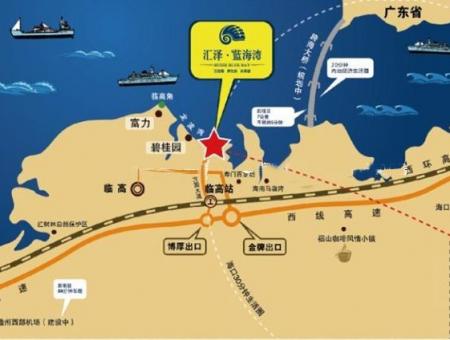 汇泽蓝海湾交通图