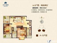 汇泽蓝海湾83.45㎡户型图