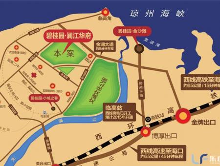 碧桂园澜江华府交通图