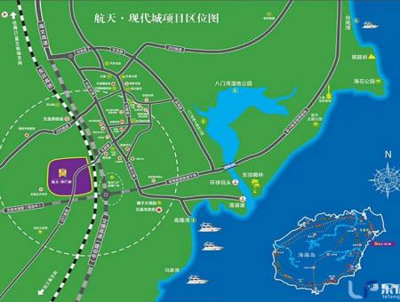 航天现代城交通图