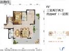 鲁能山海天224㎡别墅户型图