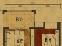 清澜茗都52.97㎡户型图