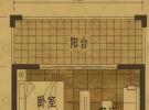 清澜茗都44.66㎡户型图