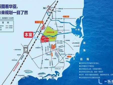 华亚海岛假日交通图