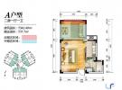 金手指太阳谷温泉城42.49㎡户型图