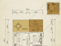 同创碧海城美兰海岸57.75㎡户型图