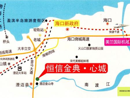 金典心城交通图