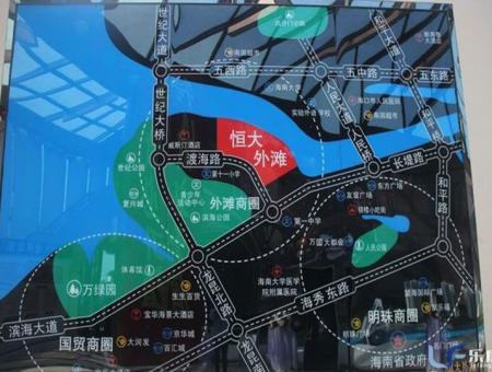 恒大外滩交通图