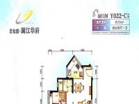 碧桂园澜江华府72㎡户型图