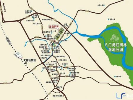 文昌半岛阳光交通图