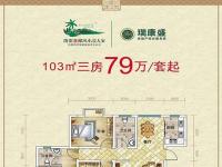 椰风水漾人家103㎡户型图