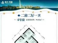 恒大外滩96.82㎡户型图