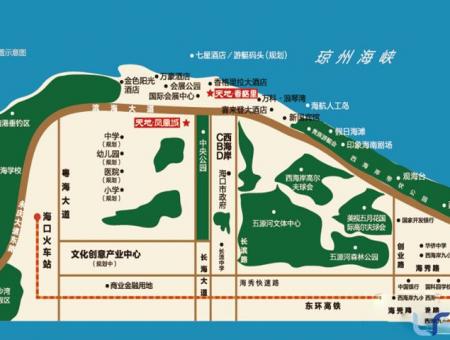 天地凤凰城交通图