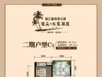 德元水岸澜庭98㎡户型图