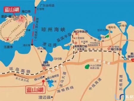 蓝山湖交通图