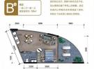 酒店B户型1室2厅1卫1厨约58