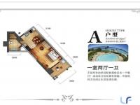 观澜湾a户型一房两厅61