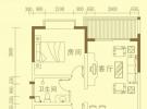 东海椰苑A1户型图2室2厅1卫 89.47㎡