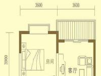 东海椰苑E1户型图1室1厅1卫 64.93㎡