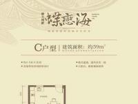 蝶恋海C户型1室1厅1卫1厨建筑面积59㎡