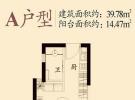 绿岛A户型1室1厅1卫1厨39.78㎡