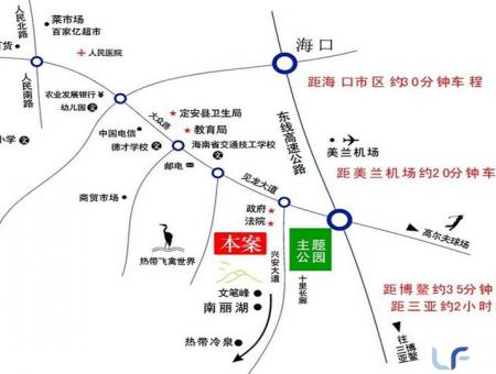 阳光椰风苑交通图