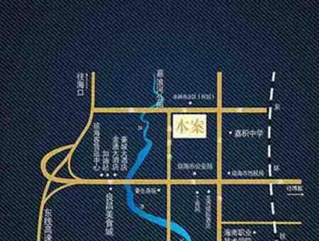 椰香海韵交通图