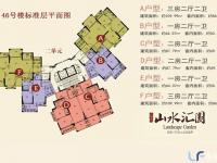 山水汇园46号楼二单元户型图