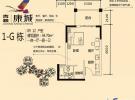 1-G栋9、12户型1房1厅1厨1卫44.70㎡
