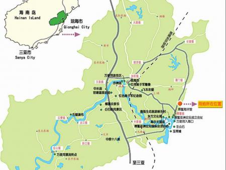 博鳌滨海小镇交通图