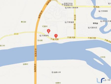 爱琴万泉水郡交通图