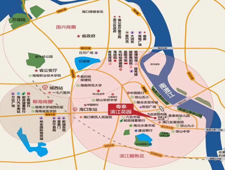 粤泰滨江花园交通图