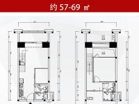 广粤锦泰首座57-69㎡户型图