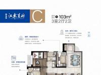 绿地城江东首府3房103㎡户型图