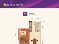 航天现代城2房61-71㎡户型图
