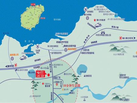 四季康城五期山海一品居交通图