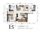 椰岛小城2期3房85.36㎡户型图